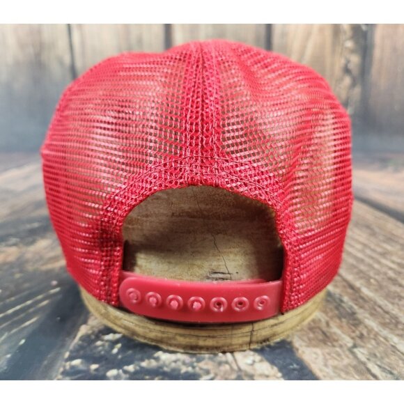 Bill Elliott Hat Red NASCAR Patch Hat Snapback USA Made Vintage Cap Most Popular - Picture 5 of 7